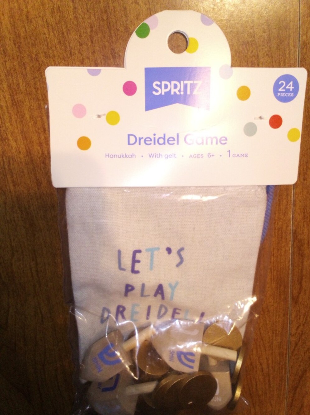 Spritz Hanukkah Dreidel Party Game Set 24 Piece 2025 Target Brands Sealed
